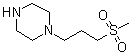 structure of CAS# 910572-80-4, 1-[3-(Methylsulfonyl)propyl]piperazine;4-[3-(Methylsulfonyl)propyl]piperazine
