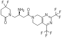 structure of CAS# 911637-19-9, Gemigliptin