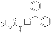 结构式 CAS# 91189-18-3, 1-二苯甲基氮杂环丁烷-3-氨基甲酸叔丁酯