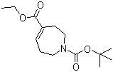 structure of CAS# 912444-89-4, 2,3,6,7-Tetrahydro-1H-azepine-1,4-dicarboxylic acid 1-(tert-butyl) 4-ethyl ester