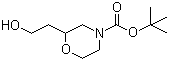 structure of CAS# 913642-78-1, 2-(2-Hydroxyethyl)-4-morpholinecarboxylic acid tert-butyl ester