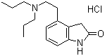 structure of CAS# 91374-20-8, Ropinirole hydrochloride;4-(2-Dipropylaminoethyl)-1,3-dihydroindol-2-one hydrochloride