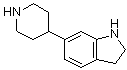 结构式 CAS# 914223-14-6, 2,3-二氢-6-(4-哌啶基)-1H-吲哚