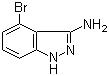 structure of CAS# 914311-50-5, 4-Bromo-1H-indazol-3-amine