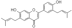 Prenyllicoflavone A molecular structure (CAS 91433-17-9)
