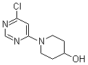 structure of CAS# 914347-85-6, 1-(6-Chloro-4-pyrimidinyl)-4-piperidinol