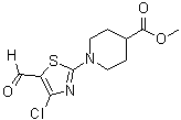 1-(4-Chloro-5-formyl-2-thiazolyl)-4-piperidinecarboxylic acid methyl ester molecular structure (CAS 914348-64-4)