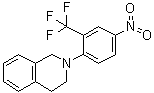 结构式 CAS# 914348-89-3, 1,2,3,4-四氢-2-[4-硝基-2-(三氟甲基)苯基]异喹啉