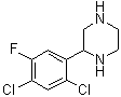2-(2,4-Dichloro-5-fluorophenyl)piperazine molecular structure (CAS 914348-92-8)