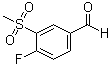 4-Fluoro-3-(methylsulfonyl)benzaldehyde molecular structure (CAS 914636-50-3)