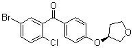 结构式 CAS# 915095-84-0, (5-溴-2-氯苯基)[4-[[(3S)-四氢-3-呋喃基]氧基]苯基]甲酮