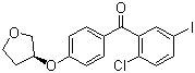 (2-Chloro-5-iodophenyl)[4-[[(3S)-tetrahydro-3-furanyl]oxy]phenyl]methanone molecular structure (CAS 915095-87-3)