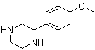structure of CAS# 91517-26-9, 2-(4-Methoxyphenyl)piperazine