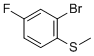 structure of CAS# 91524-70-8, 2-Bromo-4-fluorothioanisole