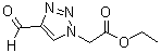 结构式 CAS# 915370-02-4, (4-甲酰基-[1,2,3]三唑-1-基)乙酸乙酯