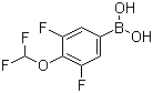 B-[4-(Difluoromethoxy)-3,5-difluorophenyl]boronic acid molecular structure (CAS 915401-97-7)