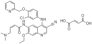 结构式 CAS# 915942-22-2, 来那替尼马来酸盐
