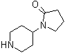 结构式 CAS# 91596-61-1, 1-(4-哌啶基)-2-吡咯烷酮