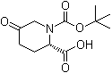 (2S)-1-(tert-Butoxycarbonyl)-5-oxopiperidine-2-carboxylic acid molecular structure (CAS 915976-41-9)
