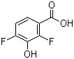 2,4-Difluoro-3-hydroxybenzoic acid molecular structure (CAS 91659-08-4)