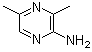 structure of CAS# 91678-81-8, 3,5-Dimethyl-2-pyrazinamine;3,5-Dimethyl-pyrazinamine; 2-Amino-3,5-dimethylpyrazine;3,5-Dimethylpyrazin-2-amine; 3,5-Dimethylpyrazin-2-ylamine