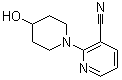 structure of CAS# 916791-19-0, 2-(4-Hydroxy-1-piperidinyl)-3-pyridinecarbonitrile
