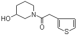 结构式 CAS# 916791-32-7, 1-(3-羟基-1-哌啶基)-2-(3-噻吩基)乙酮