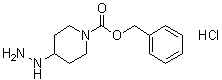 结构式 CAS# 916831-70-4, 4-肼基-1-哌啶羧酸苯基甲基酯盐酸盐