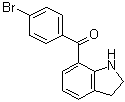 (4-Bromophenyl)(2,3-dihydro-1H-indol-7-yl)methanone molecular structure (CAS 91714-41-9)
