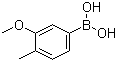 结构式 CAS# 917757-15-4, 3-甲氧基-4-甲基苯硼酸