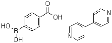 4-Boronobenzoic acid compd. with 4,4'-bipyridine (1:1) molecular structure (CAS 917814-66-5)