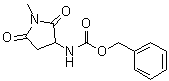 1-Methyl-2,5-dioxo-3-pyrrolidinecarbamic acid benzyl ester molecular structure (CAS 91807-59-9)