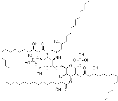 Lipid A 406 molecular structure (CAS 91841-27-9)