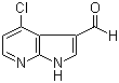 structure of CAS# 918515-16-9, 4-Chloro-3-formyl-7-azaindole;4-Chloro-1H-pyrrolo[2,3-b]pyridine-3-carbaldehyde