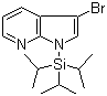 3-Bromo-1-[tris(1-methylethyl)silyl]-1H-pyrrolo[2,3-b]pyridine molecular structure (CAS 918525-02-7)