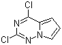 structure of CAS# 918538-05-3, 2,4-Dichloropyrrolo[2,1-f][1,2,4]triazine
