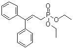 (3,3-Diphenyl-2-propenyl)phosphonic acid diethyl ester molecular structure (CAS 91861-56-2)