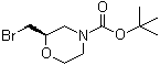 structure of CAS# 919286-58-1, (2R)-2-(Bromomethyl)-4-morpholinecarboxylic acid 1,1-dimethylethyl ester