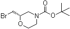 结构式 CAS# 919286-71-8, (2S)-2-(溴甲基)-4-吗啉羧酸叔丁酯