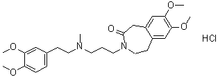 Zatebradine hydrochloride molecular structure (CAS 91940-87-3)