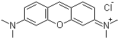 结构式 CAS# 92-32-0, 派洛宁 Y; 3,6-双(二甲基氨基)呫吨鎓氯化物