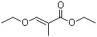 结构式 CAS# 92145-32-9, 3-乙氧基-2-甲基-2-丙烯酸乙酯
