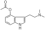 结构式 CAS# 92292-84-7, 4-乙酰氧基-N,N-二甲基色胺