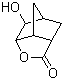 structure of CAS# 92343-46-9, 2-Hydroxy-4-oxatricyclo[4.2.1.03,7]nonan-5-one