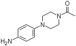 structure of CAS# 92394-00-8, 4-(4-Acetyl-1-piperazinyl)aniline ;1-Acetyl-4-(4-aminophenyl)piperazine