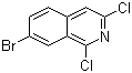 7-Bromo-1,3-dichloroisoquinoline molecular structure (CAS 924271-40-9)