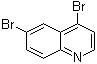 结构式 CAS# 927801-13-6, 4,6-二溴喹啉
