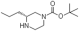 (3R)-3-Propyl-1-piperazinecarboxylic acid tert-butyl ester molecular structure (CAS 928025-57-4)