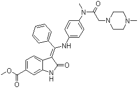 structure of CAS# 928326-83-4, BIBF-1120