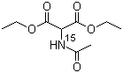 Acetamido-15N-malonic acid diethyl ester molecular structure (CAS 92877-34-4)